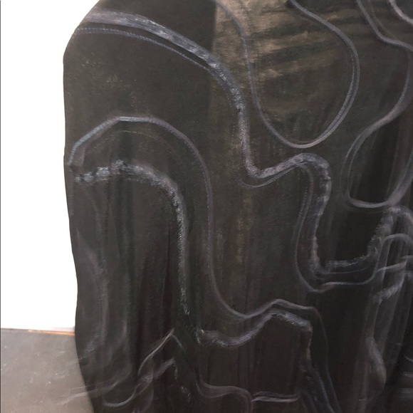 CHICO’S TRAVELS Large navy 2 PC long sleeve tie at waist top matching camisole - Picture 10 of 16